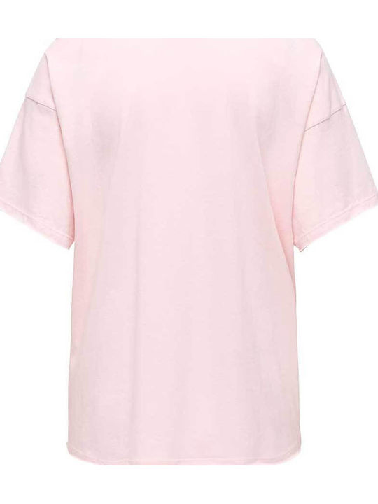 Women's Blouse Cotton Short Sleeve Pale Lilac