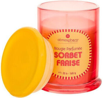 Atmosphera Aromatic Candle Sorbet in Jar with Rose Perfume 160g
