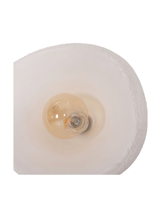 HomeMarkt White Hanging Ceiling Light with E27 Socket 44.5x38.5x29cm