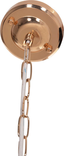HomeMarkt White Hanging Ceiling Light with E27 Socket 44.5x38.5x29cm