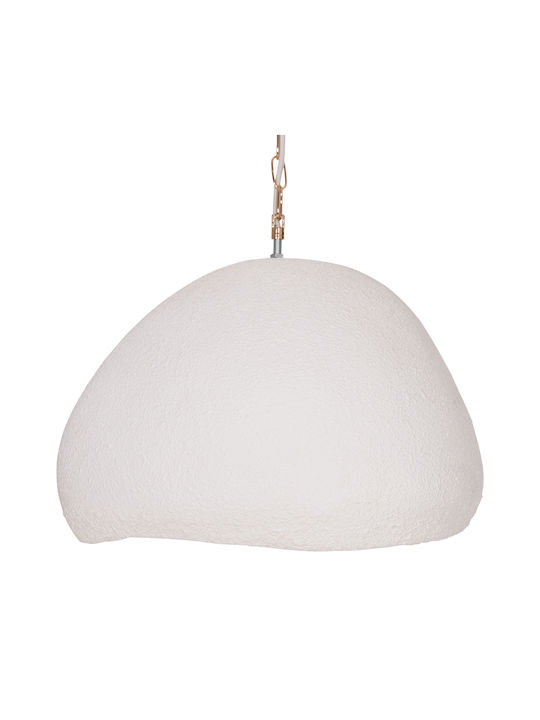 HomeMarkt White Hanging Ceiling Light with E27 Socket 44.5x38.5x29cm