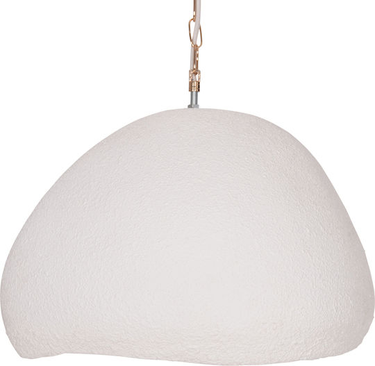 HomeMarkt White Hanging Ceiling Light with E27 Socket 44.5x38.5x29cm