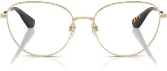 Damen-Metallbrillengestell Cat-Eye Gold BE1398 1109