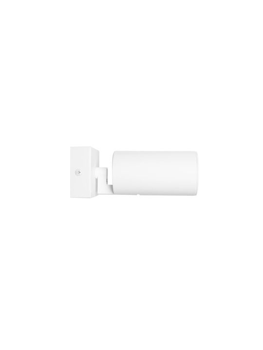 kelvo Single Spot with GU10 Lamp Adapter in White Colour