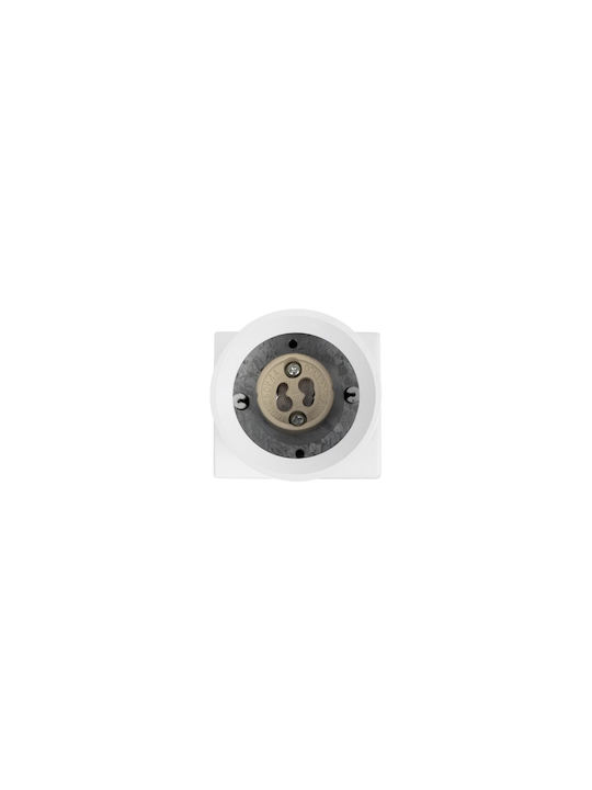 kelvo Single Spot with GU10 Lamp Adapter in White Colour