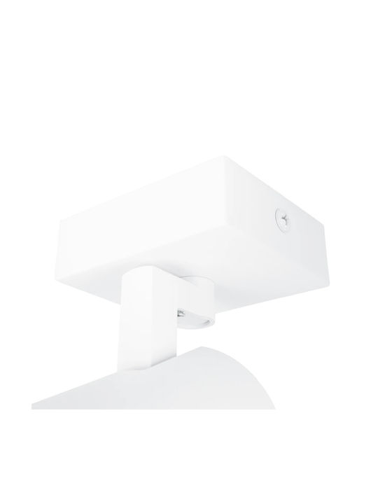 kelvo Single Spot with GU10 Lamp Adapter in White Colour