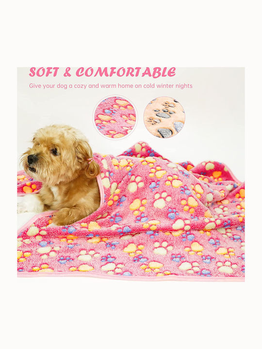 Ideaplus Pet Носещо Се Одеяло За Куче Розово 75x50см