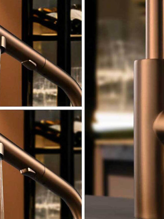 Imex Kitchen Faucet Counter Rose Gold