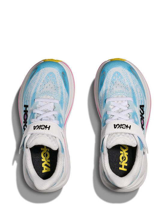 Clifton 10 Kids Sports Shoes Running with Hoop & Loop Closure Blue
