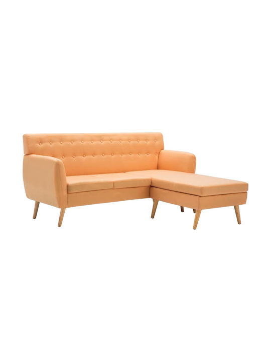 Ecksofa mit Umkehrbarer Ecke Orange 171.5x138x81.5cm