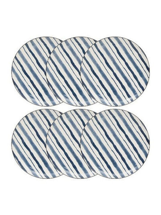 Atmosphera Shallow Porcelain Blue Plate Diameter 26cm