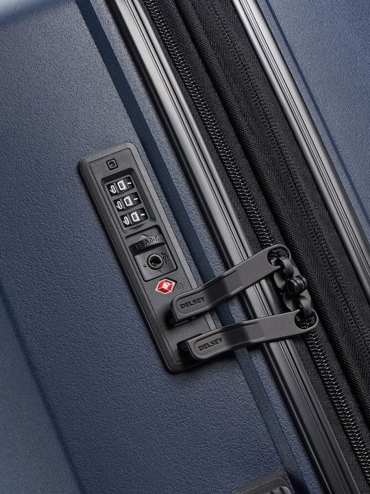 Delsey Anvers Large Navy Suitcase With 4 Wheels Height 75.5cm