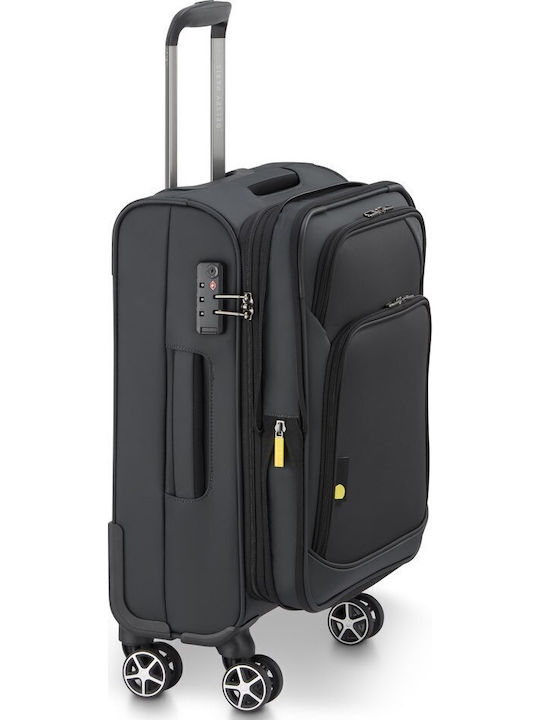 Delsey Nolwenn Kabinenkoffer Stoff Grau mit 4 Räder Höhe 55cm