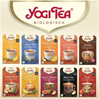 Yogi Tea Echinacea Sambucus Nigra Rosehip Basil Cinnamon Ginger Cardamom Hibiscus Liquorice Fennel Organic Product 17 Bags 578gr