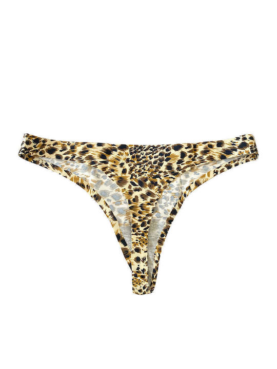 Damen-Slip Nahtlos Braun