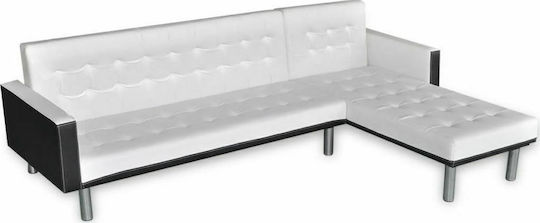 Γωνιακός Καναπές Κρεβάτι από Δερματίνη 218x155x69εκ. Γωνιακός Καναπές Κρεβάτι από Δερματίνη 218x155x69εκ.