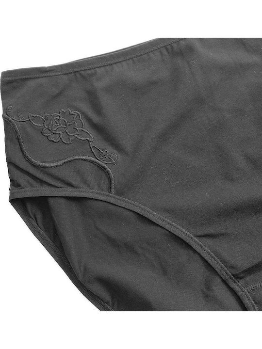 Ansın Damen-Slips 3er Pack Schwarz