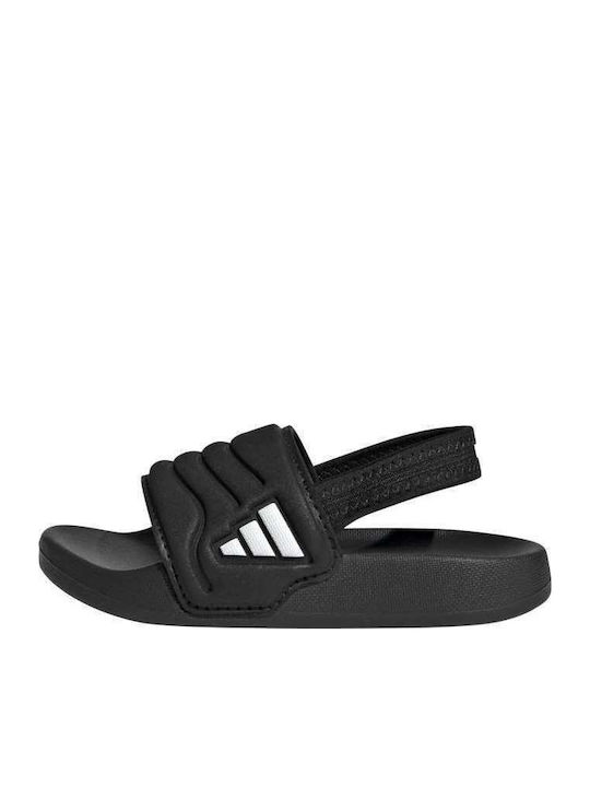 Kids' Flip Flops Black Adilette Estrap