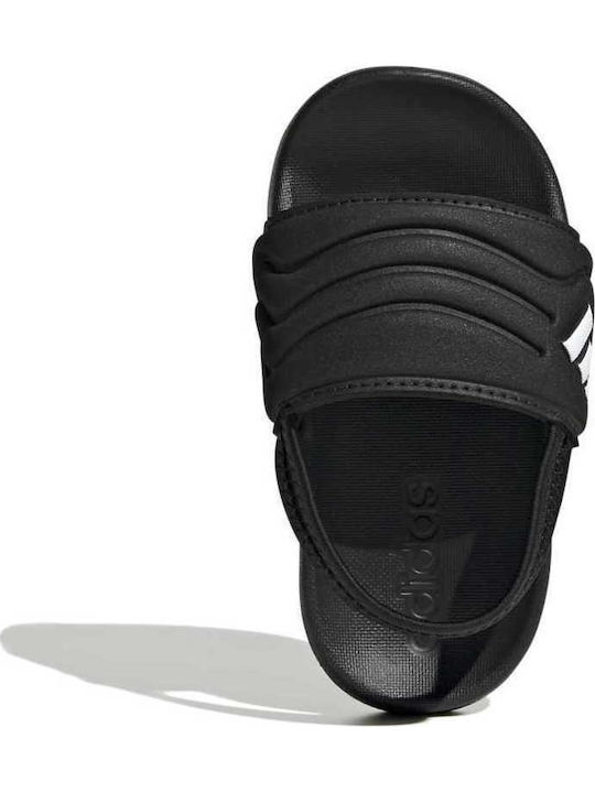 Kids' Flip Flops Black Adilette Estrap