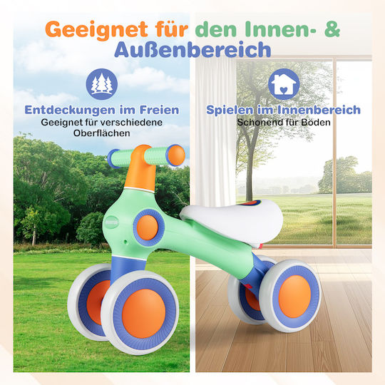 Costway Kids Balance Bike Green