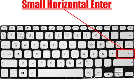 Spanish Laptop Keyboard Asus Vivobook S14 S430 S430fa S430ua X430u X430fn X430fa S435ea-evo-wb711r Aexklu01020 Asm18c83usj9201 0knb0-260aus00 Nsk-wk6sq Es Without Frame Silver Cod.40710essil