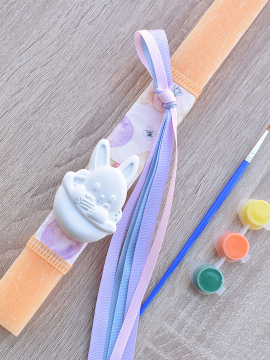 Lumanare De Paste Pătrată Parfumată Și Handmade Galbenă