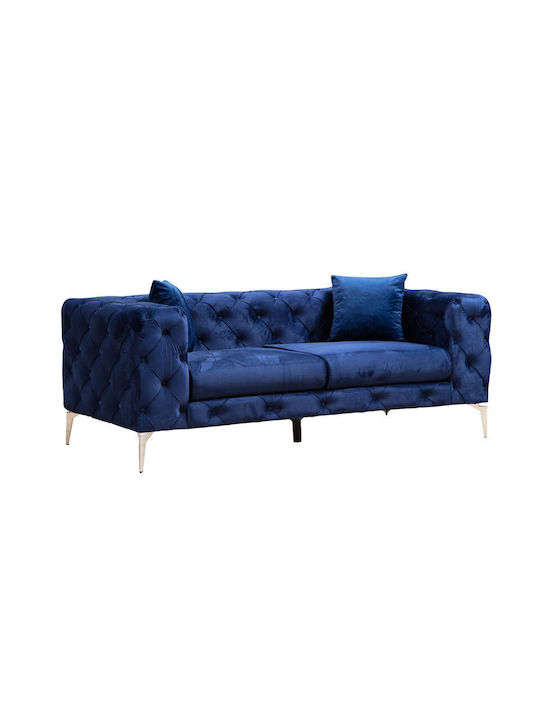 Pakketo Two-Seater Couch Blue 197x90x90 cm
