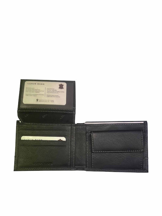Δερμάτινο Ανδρικό Πορτοφόλι με RFID Μαύρο