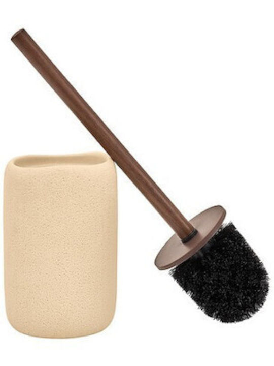 Atmosphera Plastic Beige Bathroom Toilet Brush