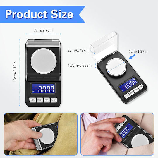 Professional Precision Scale with Weighing Capacity 0.15kg and Accuracy 0.001g