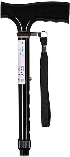 Μπαστούνι Περιπάτου Folding Walking Stick Actionmed Black