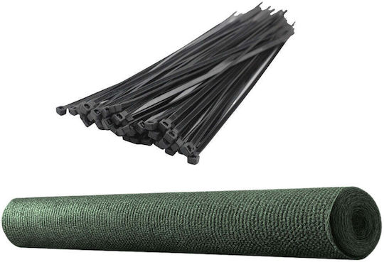 Lean Toys Мрежа за сянка Зелена Роло 1.5x25m 140гр/м²