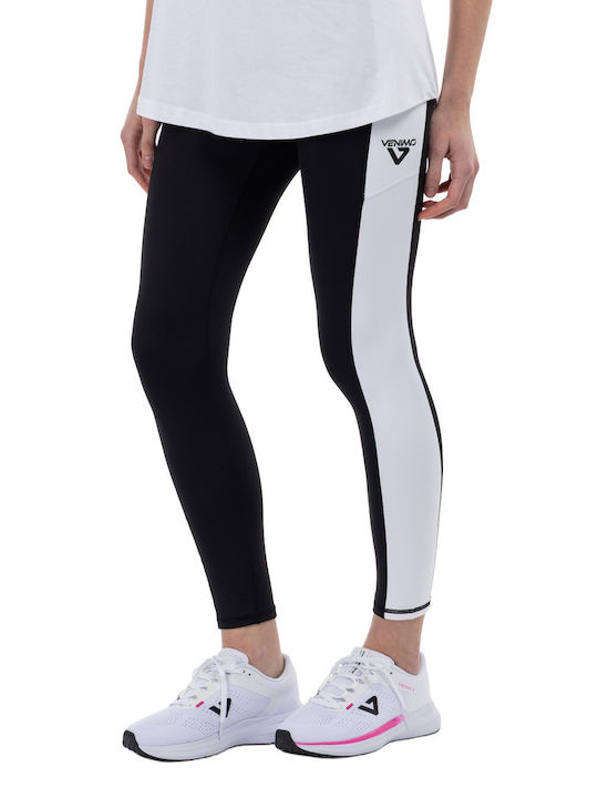 Training Women's Set with High Waist Black Leggings