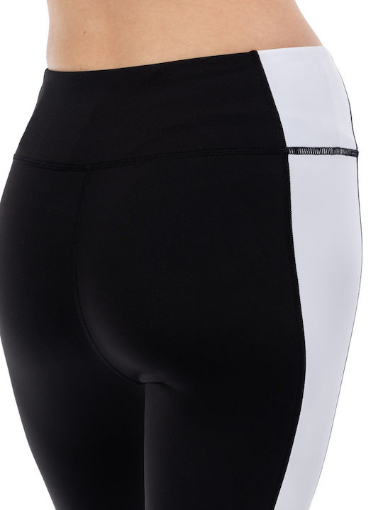 Training Women's Set with High Waist Black Leggings