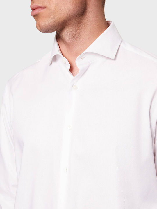 Boss Fit Long Sleeve Shirt in Regular Fit White