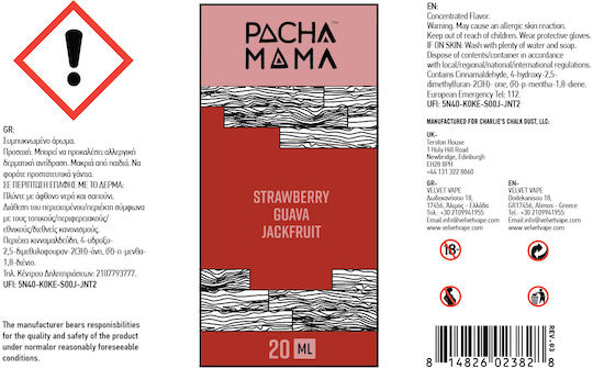Pacha Mama Shot de Aromă Guava Jackfruit 20ml 1 Bucată Strawberry Guava Jackfruit