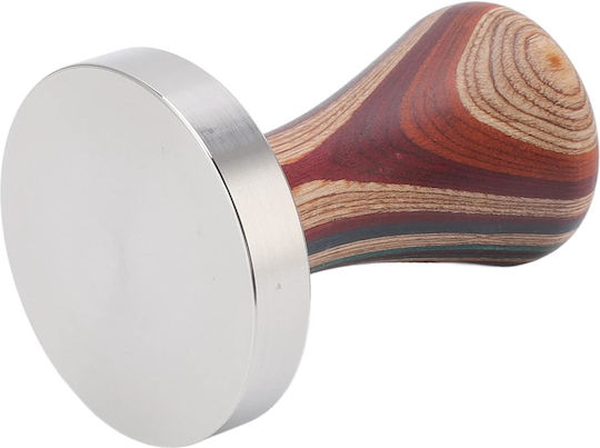 4bars T809 Kaffeestampfer mit Wohnung Oberfläche 58mm in Braun Farbe