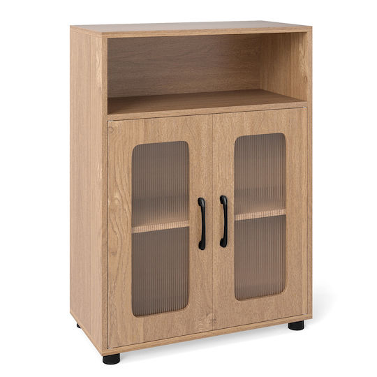 Costway Dulap De Baie Pentru Mașina De Spălat 83x30x60cm Maro
