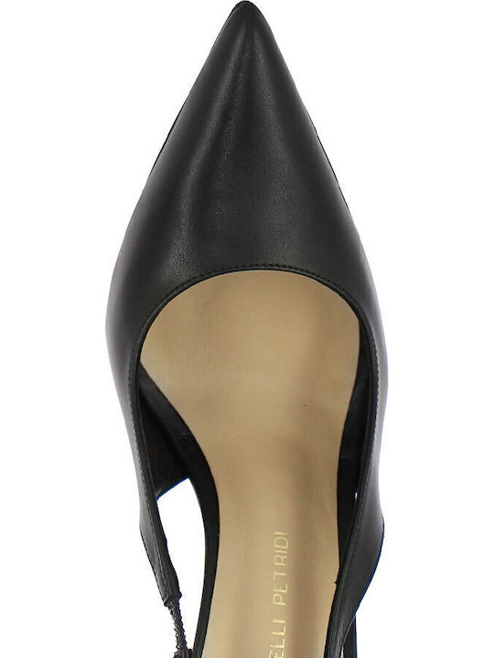 Leather Heels With High Heel Black