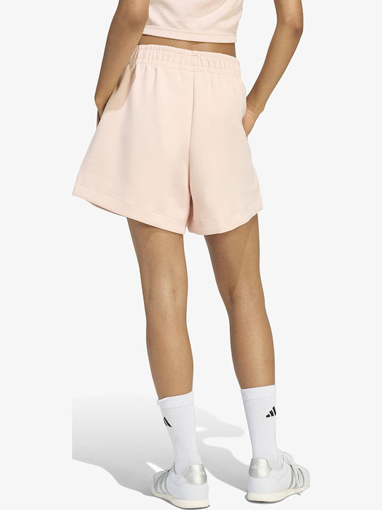 Damen Hohe Taille Shorts Rosa