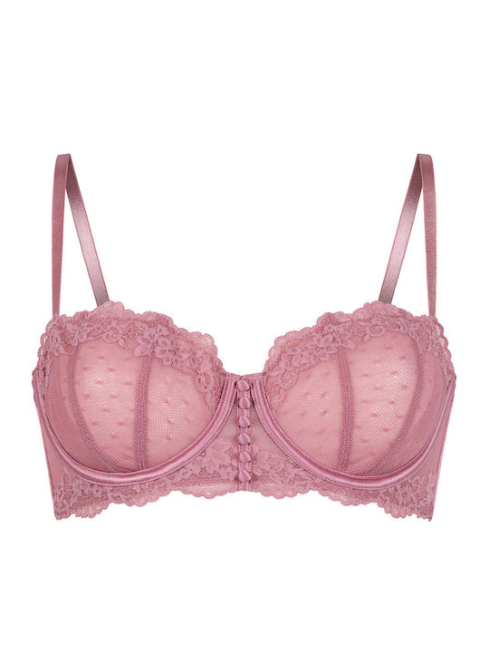 Pink Bras without Padding with Underwire
