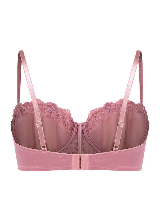 Pink Bras without Padding with Underwire