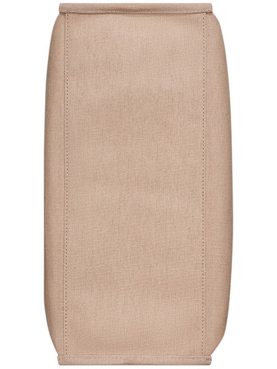 Stoff Damen Schulter Tasche Beige
