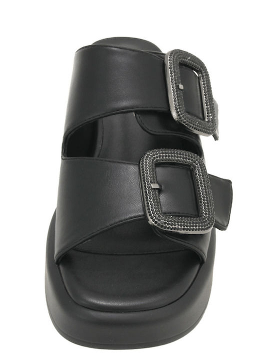 Felis Women's Black Summer Platforms