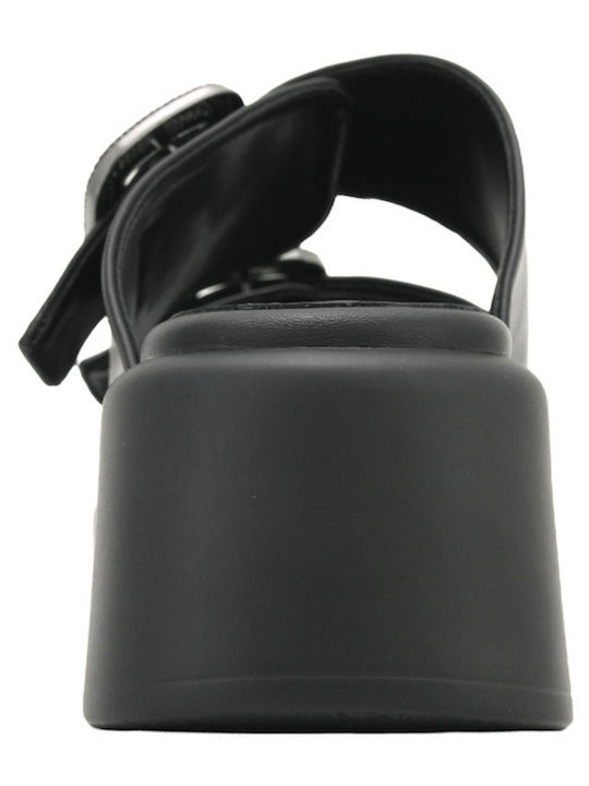 Felis Women's Black Summer Platforms