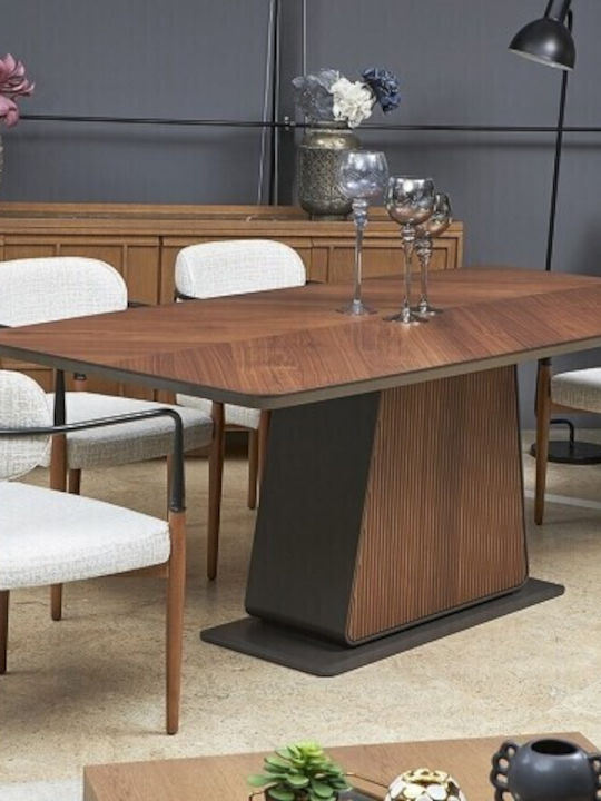 Dhome Esszimmermöbel-Set mit 4 Stücken Arc 200x45cm