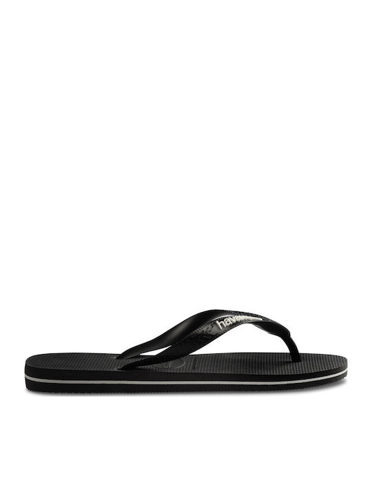 Logo Slapi Bărbați Flip Flops Negri