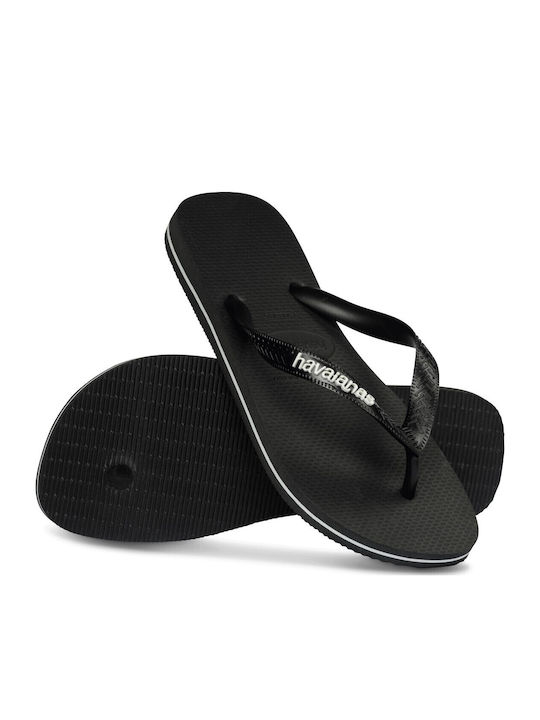 Logo Slapi Bărbați Flip Flops Negri