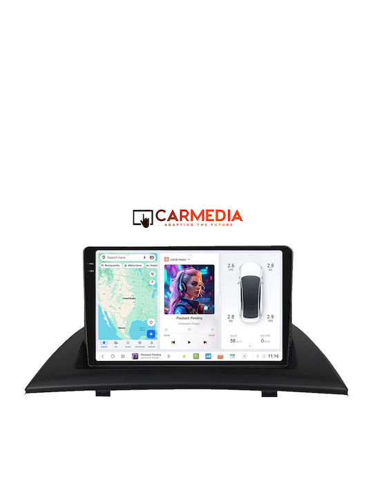 Carmedia Auto-Audiosystem für BMW X3 (E83) 2003-2010 (Bluetooth/USB/WiFi/GPS/Apple-Carplay/Android-Auto) mit Touchscreen 9.5"