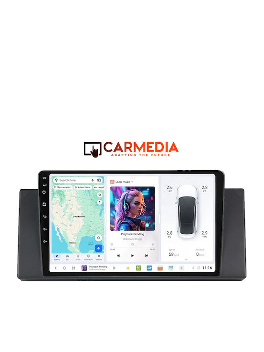 Carmedia Car Audio System for BMW Series 5 (E39) / X5 (E53) 1997-2005 (Bluetooth/USB/WiFi/GPS/Apple-Carplay/Android-Auto) with Touch Screen 9"
